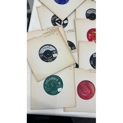 190 - Selection of 45's from the 60's to include ' The Four Seasons', ' The Starliters' etc