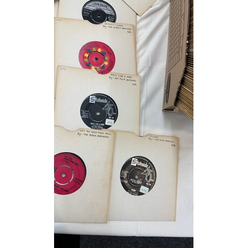 190 - Selection of 45's from the 60's to include ' The Four Seasons', ' The Starliters' etc