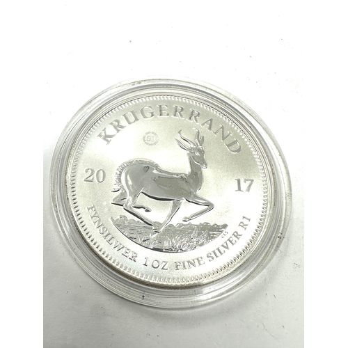 420 - 2017 South Africa Krugerrand Silver Proof 1oz Coin cased