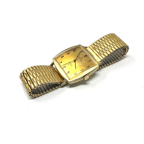 352 - Gents vintage 14ct gold omega de ville automatic wristwatch gold dial heavy case the watch is tickin... 