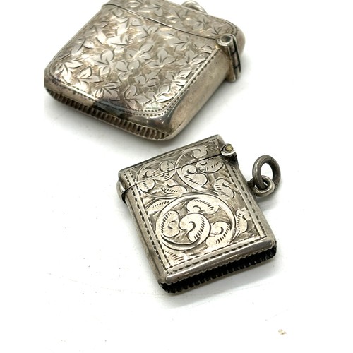 482 - 3 Antique sterling silver vesta cases