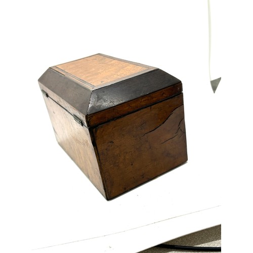 510 - Antique Georgian inlaid tea caddy