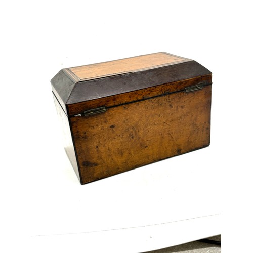 510 - Antique Georgian inlaid tea caddy