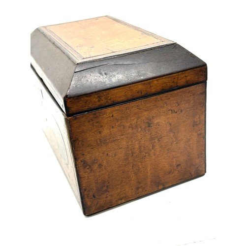 510 - Antique Georgian inlaid tea caddy