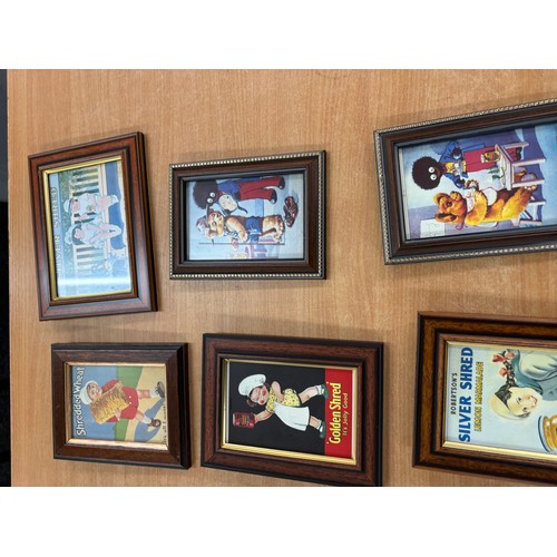 226 - Selection of advertising framed Golden shred robertson prints