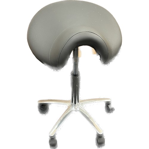 597A - Grey coloured backless stool adjustable height