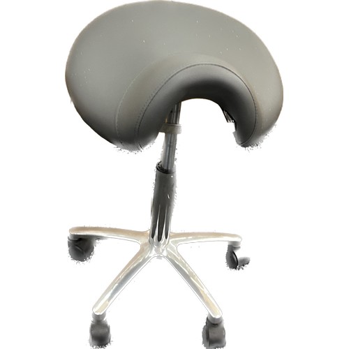 597A - Grey coloured backless stool adjustable height