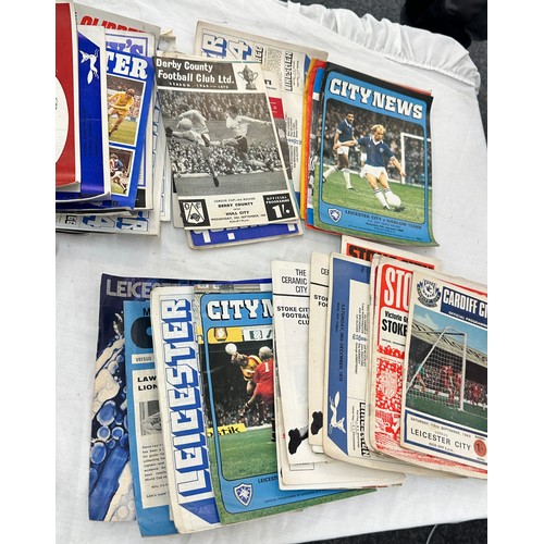 26 - Selection of vintage domestic football leaflets to include Leicester City football, Stoke city etc