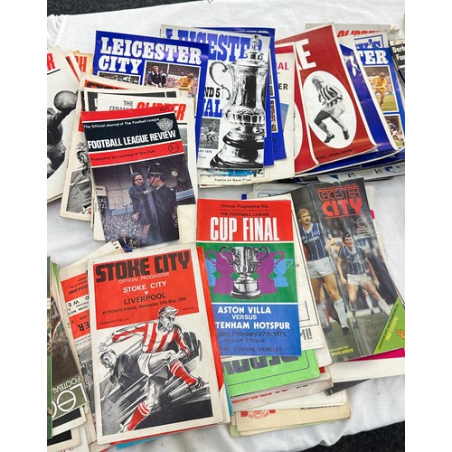 26 - Selection of vintage domestic football leaflets to include Leicester City football, Stoke city etc