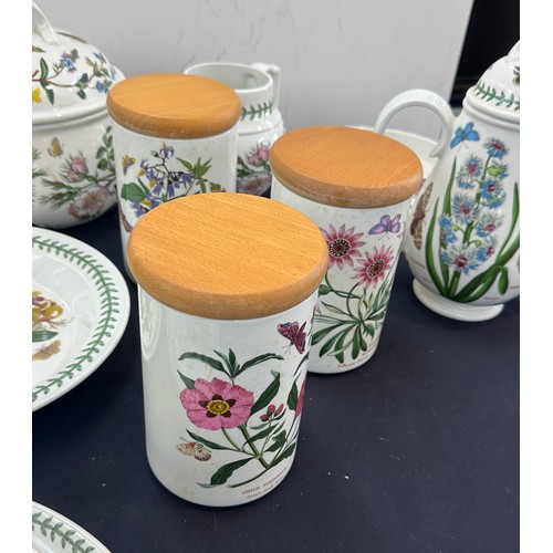 182 - Selection of vintage Portmeirion porcelain items to include coffee pot, tea sugar and coffee holders... 