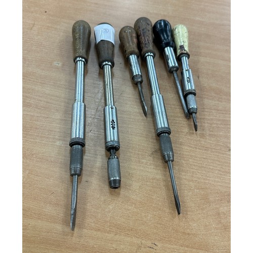 216A - Six vintage screw drivers