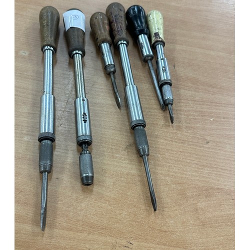 216A - Six vintage screw drivers