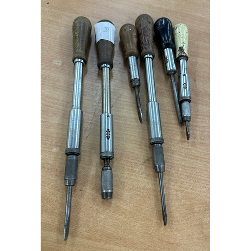 216A - Six vintage screw drivers