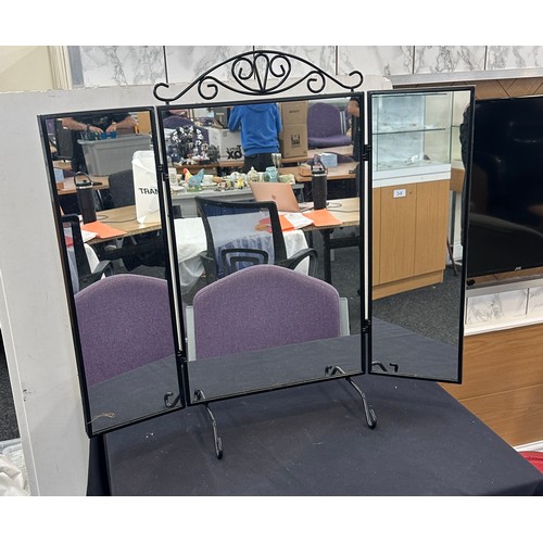 260A - Metal framed Triple dressing table mirror