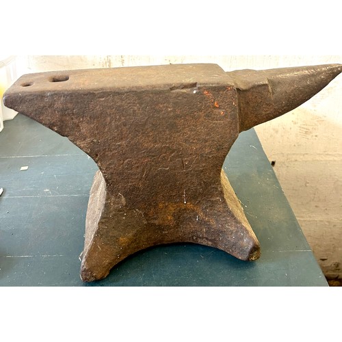 561 - Small table anvil, approximate measurements:  Height 8.5 inches, Length 16 inches, Width 7 inches