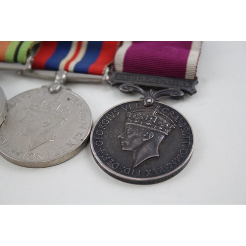 385 - WW2 Mounted Army Long Service Medal Group 833824 W.O CL.2 W.A Bennett RA