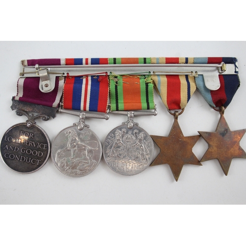 385 - WW2 Mounted Army Long Service Medal Group 833824 W.O CL.2 W.A Bennett RA