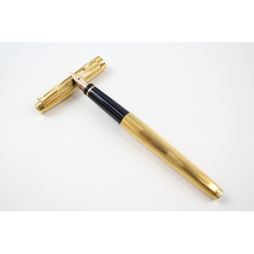 409 - Parker 75 Gold Plated Fountain Pen Boxed WRITING