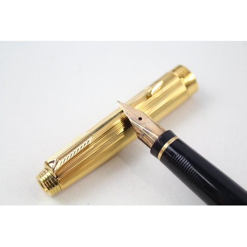 409 - Parker 75 Gold Plated Fountain Pen Boxed WRITING