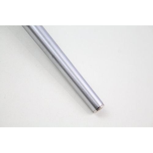 410 - MONTBLANC Slimline Brushed Steel Rollerball / Felt Pen