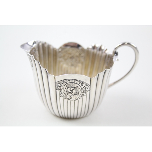 44 - victorian .925 sterling silver cream jug