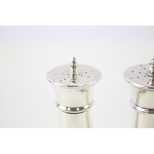 58 - 2 x .925 sterling silver salt / pepper shakers