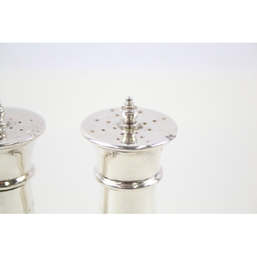 58 - 2 x .925 sterling silver salt / pepper shakers