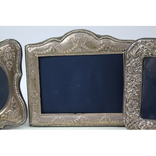 60 - 4 x .925 sterling silver photograph frames