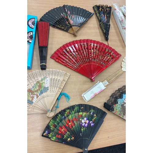 54 - Large selection of international fans