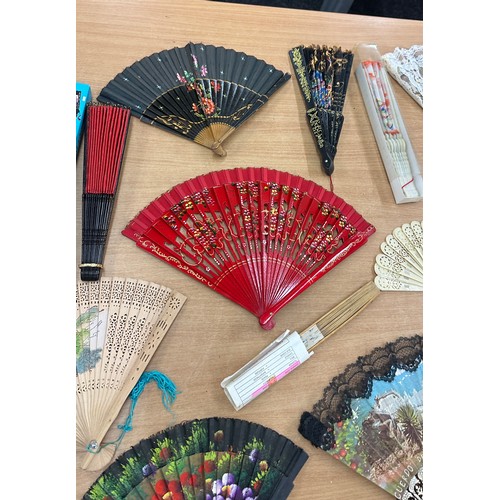 54 - Large selection of international fans