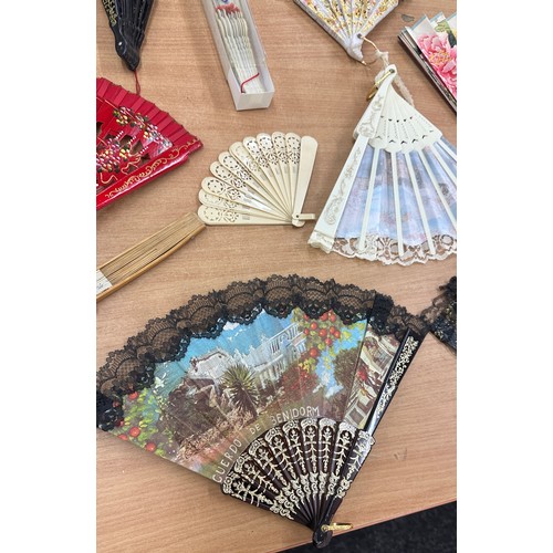 54 - Large selection of international fans