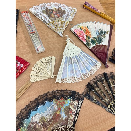 54 - Large selection of international fans