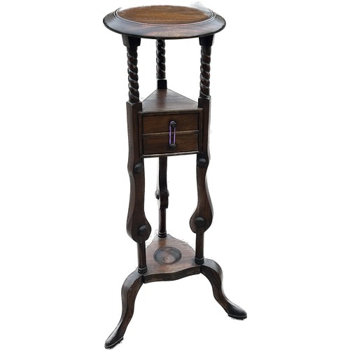 568 - Two drawer plant stand overall height 34 inches