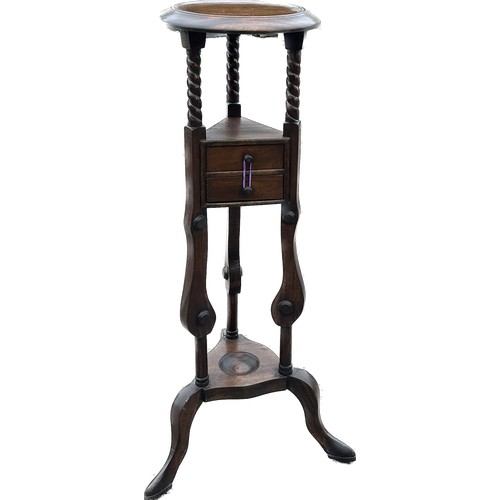 568 - Two drawer plant stand overall height 34 inches