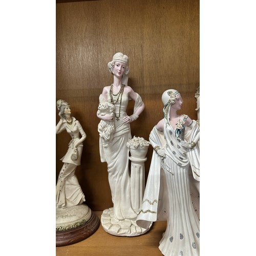 89 - Selection of art deco style glamorous style lady figures