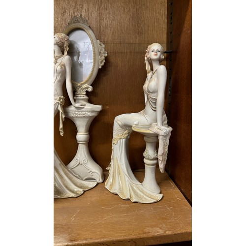 89 - Selection of art deco style glamorous style lady figures