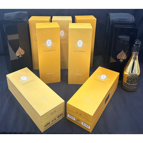 536 - Selection of empty Champagne boxes to include Lous Roederer 2009, 2013, Armand De Brignac, display p... 