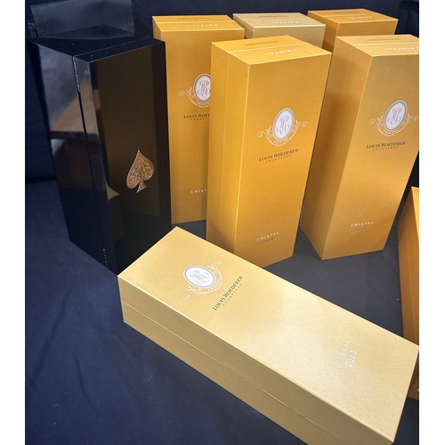 536 - Selection of empty Champagne boxes to include Lous Roederer 2009, 2013, Armand De Brignac, display p... 