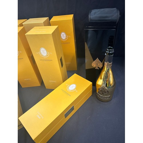 536 - Selection of empty Champagne boxes to include Lous Roederer 2009, 2013, Armand De Brignac, display p... 