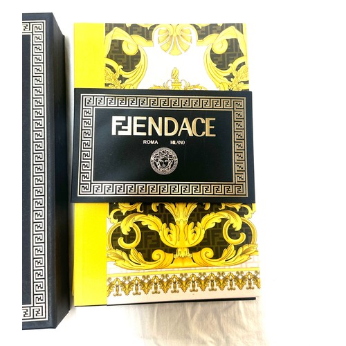 529 - Authentic New Fendace Fendi x Versace 2022 Notebook Set of 3 Books Black/Yellow/Multi, in box
Notebo... 