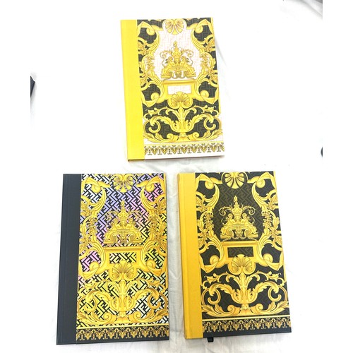 529 - Authentic New Fendace Fendi x Versace 2022 Notebook Set of 3 Books Black/Yellow/Multi, in box
Notebo... 