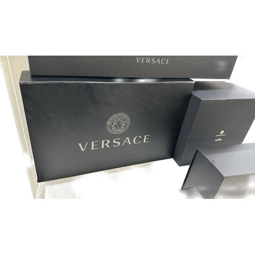 234A - Selection of 5 assorted authentic Versace black gift / item boxes, various sizes