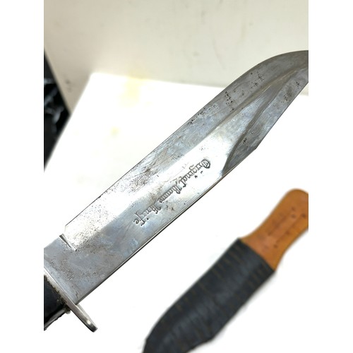 522 - Original bowie knife with scabbard