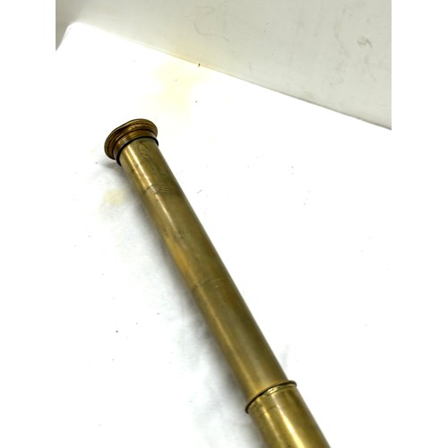 527 - Vintage brass 3 drawer telescope