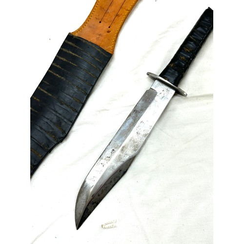 522 - Original bowie knife with scabbard