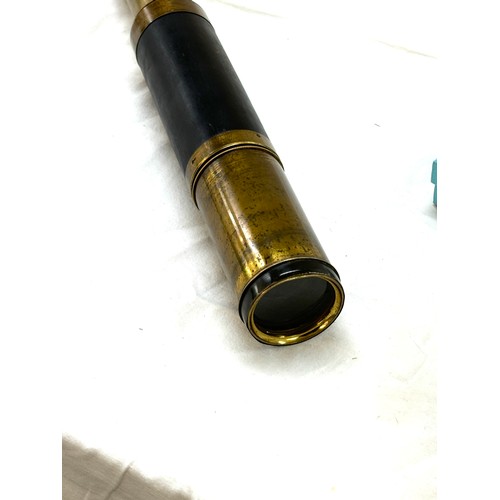 527 - Vintage brass 3 drawer telescope