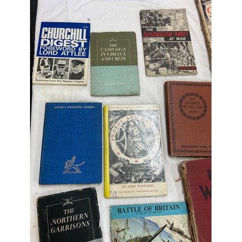 78 - Selection of vintage military books to include WW2 etc