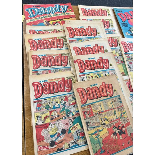 128 - Large selection of Deano and Dandy comics over 100