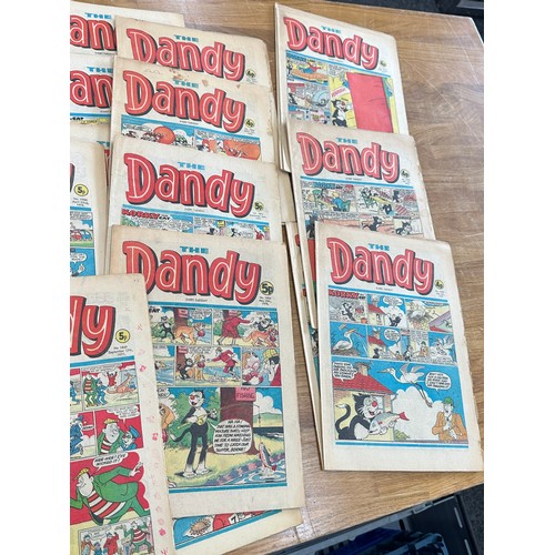 128 - Large selection of Deano and Dandy comics over 100