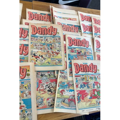 128 - Large selection of Deano and Dandy comics over 100